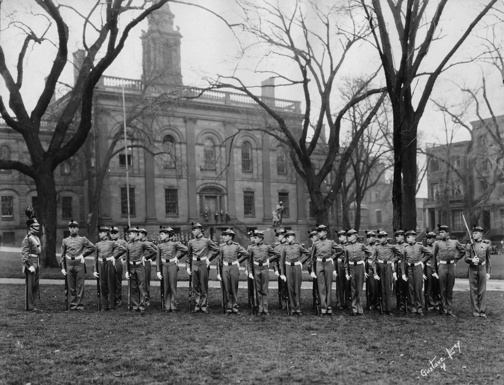 One of the four companies of the Cadet Battalion, 1929